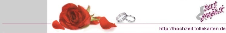 Hochzeit und heiraten